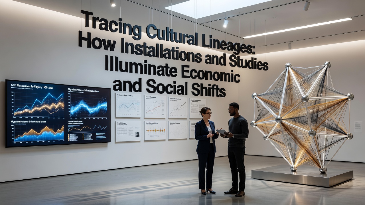 Researchers examining artifacts and data visualizations related to social change in craft communities